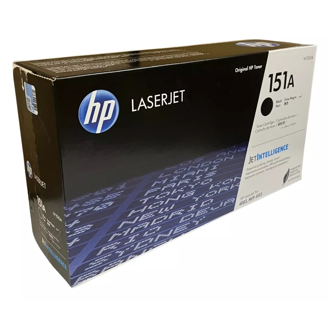 Toner Hp W1510A 151A Negro, Compatible Con Impresoras Hp LaserJet Pro 4003dn / 4003dw / 4003n / MFP Pro 4103dw / 4103fdn / 4103fdw, Rendimiento 3.050 Paginas.