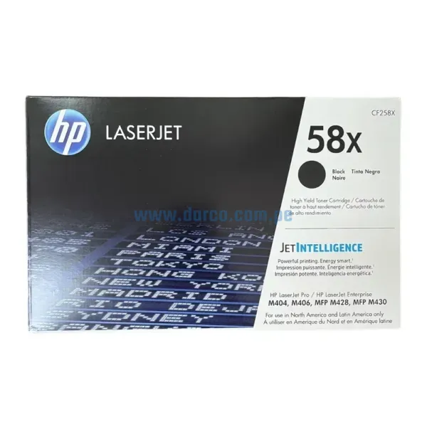 Toner Hp CF258X (58X) Laserjet Pro M404 / MFP M428 Black, De Alto Rendimiento 10.000 Paginas De Impresion. Ingresa y Pide El Tuyo En Darco.com.pe