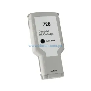 Tinta Hp F9J68A (728) 300ML DesignJet T830 / T730 Matte Black, Alto Rendimiento 300 Mililitros. Ingresa y Pide El Tuyo En Darco.com.pe