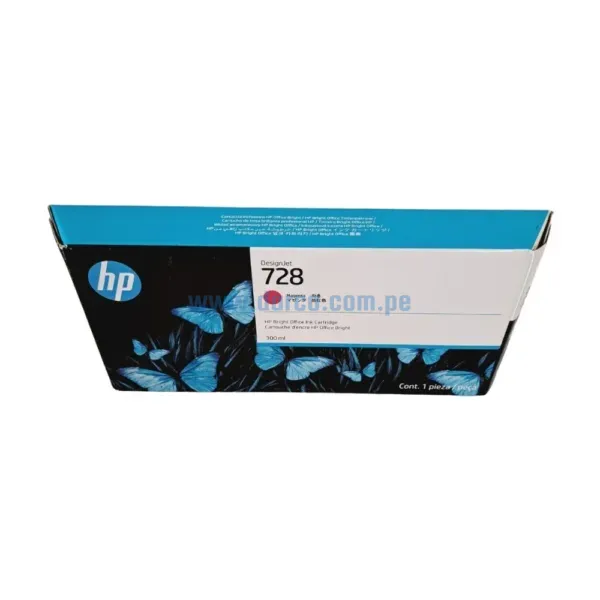 Tinta Hp F9K16A (728) 300ML DesignJet T830 / T730 Magenta, Alto Rendimiento 300 Mililitros, Ingresa y Pide El Tuyo En: Darco.com.pe