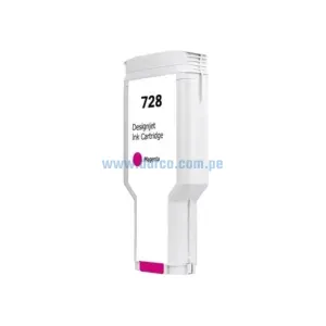 Tinta Hp F9K16A (728) 300ML DesignJet T830 / T730 Magenta, Alto Rendimiento 300 Mililitros, Ingresa y Pide El Tuyo En: Darco.com.pe