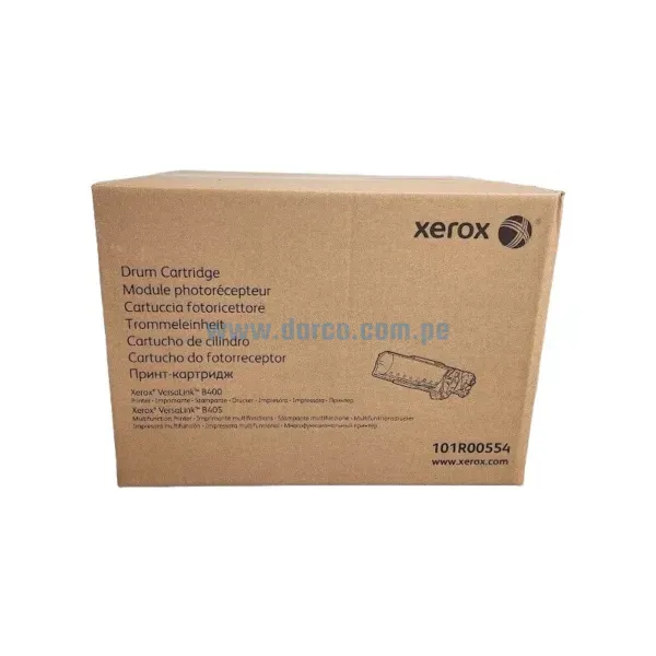 Tambor xerox 101R00554 Unidad De Imagen Black, Para impresoras Xerox VersaLink B400 / B405, Rendimiento 65,000 Páginas.