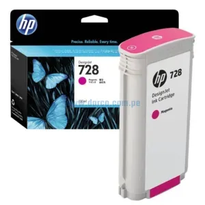 Tinta Hp F9J66A (728) 130ML DesignJet T830 / T730 Magenta, Rendimiento 130 Mililitros. Ingresa y Pide El Tuyo En Darco.com.pe