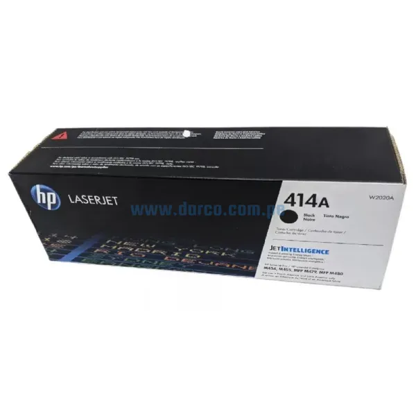 Toner Hp W2020A (414A) Black, Compatible Con Impresoras Hp LaserJet Enterprise Pro M454dw / MFP M479fdn / M479dw / M479fdw, Rendimiento 2.400 Paginas.