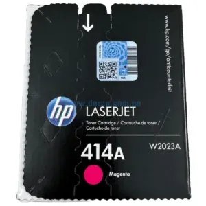 Toner Hp W2023A (414A) Color Magenta, Compatible Con Impresoras Hp LaserJet Enterprise Pro M454dw / M479fdn / M479dw / M479fdw, Rendimiento 2.100 Paginas.