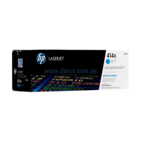 toner-hp-414x-w2021x-laserjet-enterprise-pro-m454-mfp-m479-color-cyan Toner Hp W2021X (414X) Color Cyan, Compatible Con Impresoras Hp LaserJet Enterprise Pro M454dw / MFP M479fdn / M479dw / M479fdw, Rendimiento 6.000 Paginas.