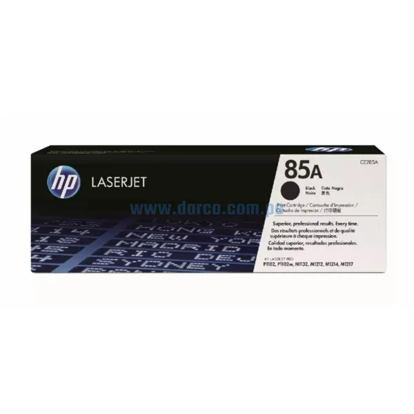 Toner Hp CE285A (85A) Para Impresoras Laserjet P1102 / M1212nf / Pro M1132 Black, Rendimiento 1.600 Páginas. Darco.Com.Pe