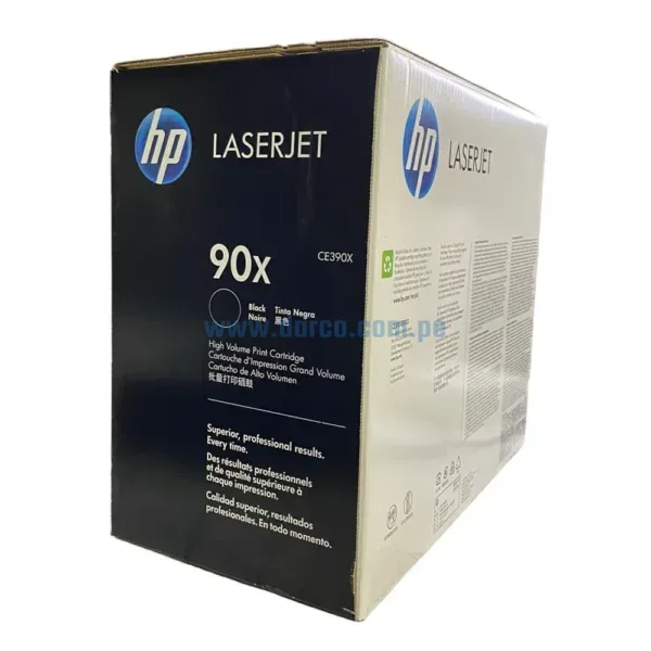 Toner Hp CE390X [90X] Black, Compatible Con Impresoras HP LaserJet M4555 | M602n | M602x, Alto Rendimiento 10.000 Paginas. Envios a Todo El Peru.