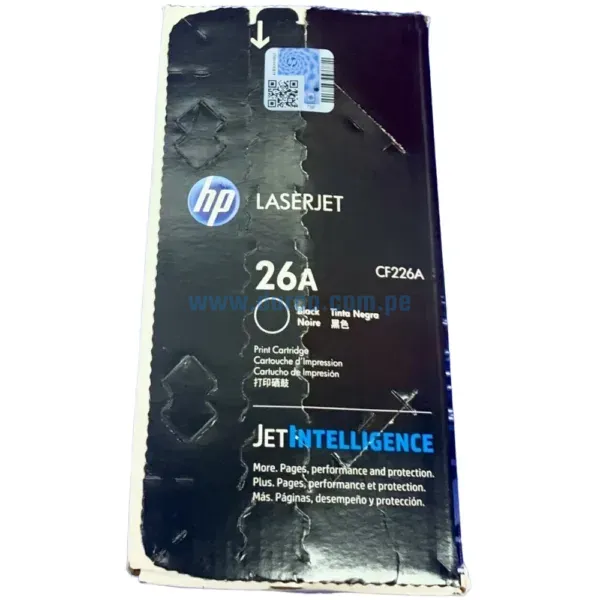 Toner Hp CF226A (26A) Laserjet Pro M402 / MFP M426 Black, Rendimiento 3.100 Paginas De Impresion. Ingresa y Pide El Tuyo En: Darco.com.pe