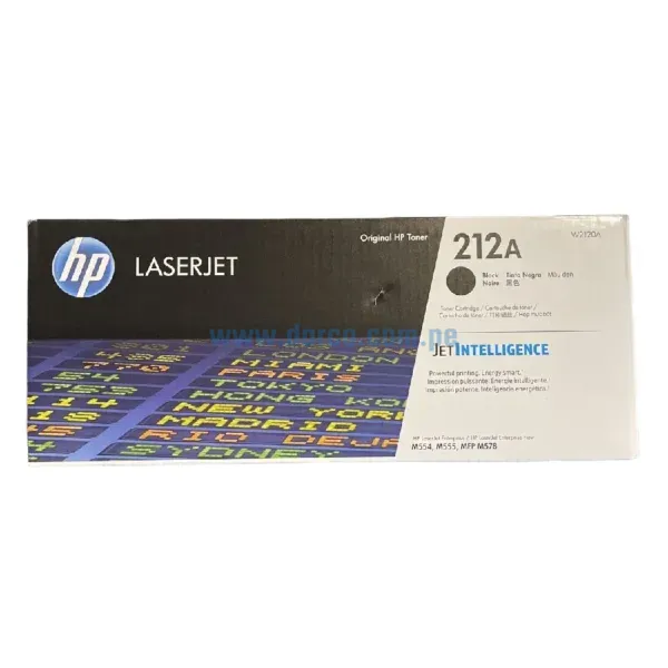 Toner Hp W2120A [212A] Black, Compatible Con Impresoras HP LaserJet M554 | M555 | MFP M578, Rendimiento 5.500 Paginas. Envios a Todo El Peru.