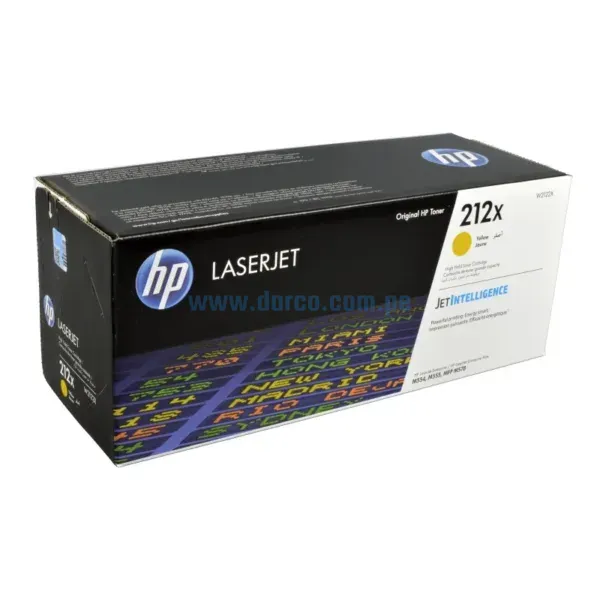 Toner Hp W2122X [212X] Amarillo, Compatible Con Impresoras HP LaserJet M554 | M555 | MFP M578, Alto Rendimiento 10.000 Paginas. Envios a Todo El Peru.