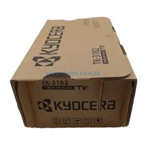 Cartucho De Toner Kyocera TK-3182 Black. Para Impresoras Kyocera Ecosys M3655idn / P3055dn / P3155dn, Rendimiento 21,000 Páginas.