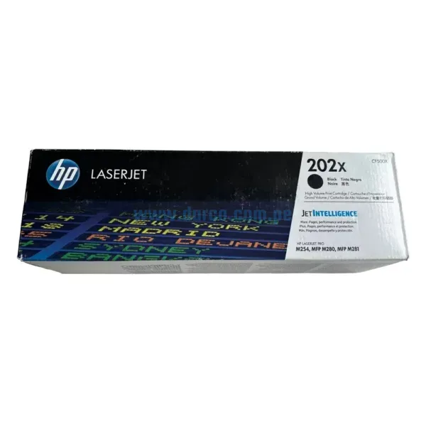 Toner Hp CF500X [202X] Black, Compatible Con Impresoras HP LaserJet Pro M254dw | M281fdw, Alto Rendimiento 3.200 Paginas. Envios A Nivel Nacional.