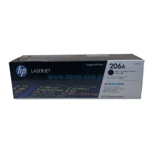 Toner Hp W2110A [206A] Black, Compatible Con Impresoras HP LaserJet Pro M255dw | M283fdw, Rendimiento 1.350 Paginas. Envíos a Todo El Peru.