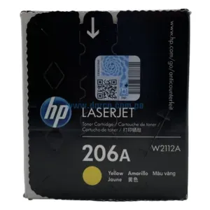 Toner Hp W2112A [206A] Yellow, Compatible Con Impresoras HP LaserJet Pro M255dw | M283fdw, Rendimiento 1.250 Paginas. Envíos a Todo El Peru.