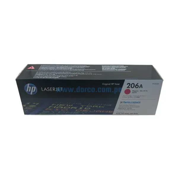 Toner Hp W2113A [206A] Magenta, Compatible Con Impresoras HP LaserJet Pro M255dw | M283fdw, Rendimiento 1.250 Paginas. Envíos a Todo El Peru.