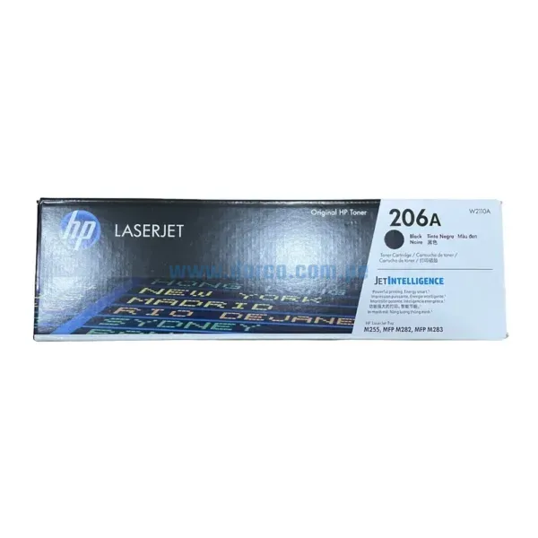 Toner Hp W2110A [206A] Black, Compatible Con Impresoras HP LaserJet Pro M255dw | M283fdw, Rendimiento 1.350 Paginas. Envíos a Todo El Peru.