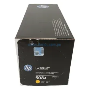 Toner Hp CF362A [508A] Yellow, Compatible Con Impresoras HP LaserJet MFP M553 | M552 | M5677, Rendimiento 5.000 Paginas. Envios a Todo El Peru.