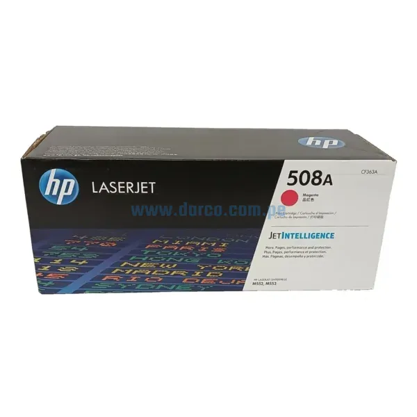 Toner Hp CF363A [508A] Magenta, Compatible Con Impresoras HP LaserJet MFP M553 | M552 | M5677, Rendimiento 5.000 Paginas. Envios a Todo El Peru.