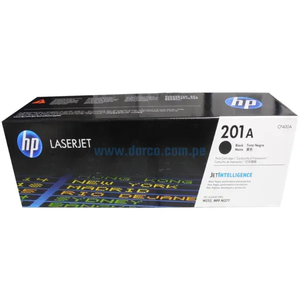 Toner Hp CF400A [201A] Black, Compatible Con Impresoras HP LaserJet MFP M277 | M252, Rendimiento 1.500 Paginas. Envios a Todo El Peru.
