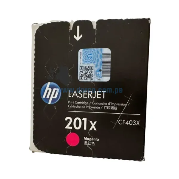 Toner Hp CF403X [201X] Magenta, Compatible Con Impresoras HP LaserJet MFP M277 | M252, Alto Rendimiento 2.300 Paginas. Envios a Nivel Nacional.