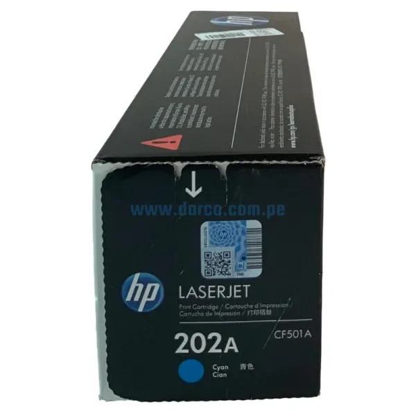 Toner Hp CF501A [202A] Cyan, Compatible Con Impresoras HP LaserJet Pro M254dw | M281fdw, Rendimiento 1.300 Paginas. Envios a Nivel Nacional.