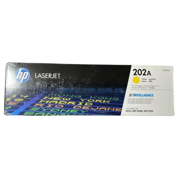 Toner Hp CF502A [202A] Yellow, Compatible Con Impresoras HP LaserJet Pro M254dw | M281fdw, Rendimiento 1.300 Paginas. Envios a Nivel Nacional.