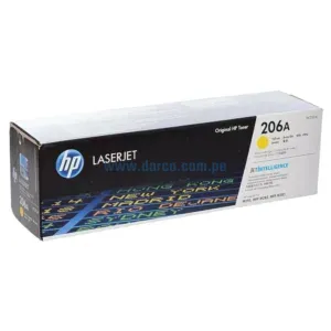 Toner Hp W2112A [206A] Yellow, Compatible Con Impresoras HP LaserJet Pro M255dw | M283fdw, Rendimiento 1.250 Paginas. Envíos a Todo El Peru.
