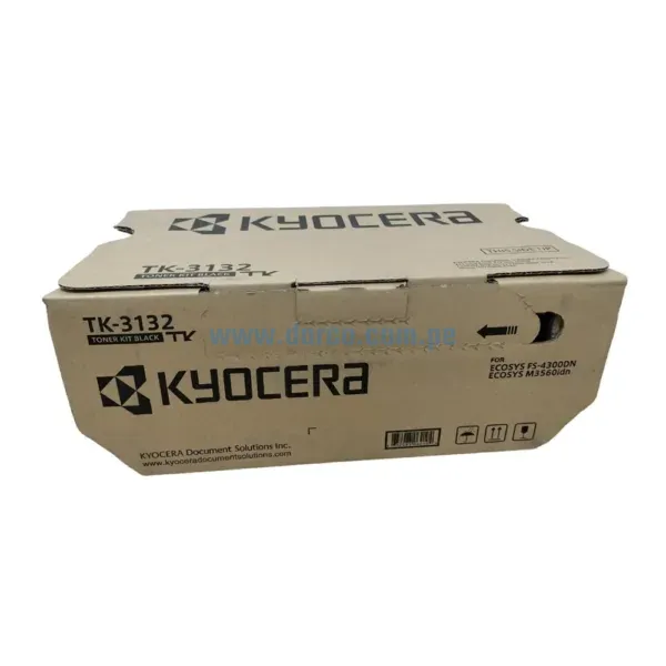 Cartucho De Toner Kyocera TK-3132 Black. Para Impresoras Kyocera FS-4300DN / Ecosys M3560IDN, Rendimiento 25,000 Páginas. Envios A Nivel Nacional.