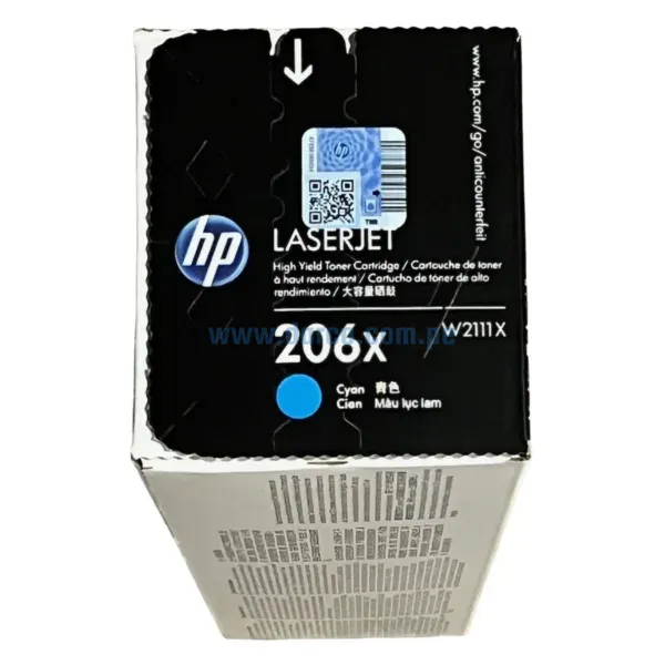 Toner Hp W2111X [206X] Cyan, Compatible Con Impresoras HP LaserJet Pro M255dw | M283fdw, Alto Rendimiento 2.450 Paginas. Envíos a Todo El Peru.