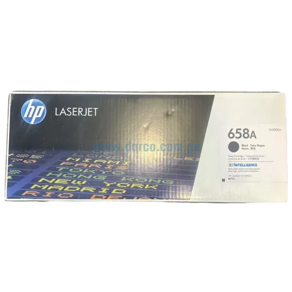 Toner Hp W2000A (658A) Negro, Compatible Con Impresoras HP LaserJet Enterprise M751, Rendimiento 7.000 Paginas. Envíos a Todo El Peru.