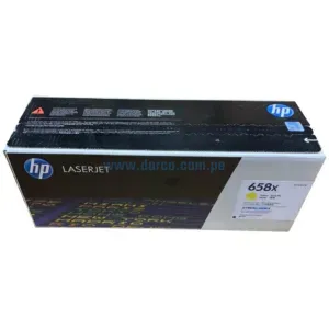 Toner Hp W2002X (658X) amarillo, Compatible Con Impresoras HP LaserJet Enterprise M751 / m571, Alto Rendimiento 28.000 Paginas. Envíos a Todo El Peru.