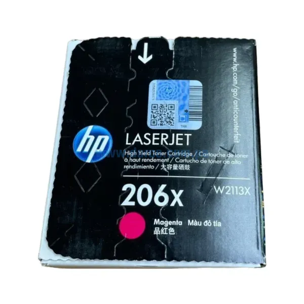 Toner Hp W2113X [206X] Magenta, Compatible Con Impresoras HP LaserJet Pro M255dw | M283fdw, Alto Rendimiento 2.450 Paginas. Envíos a Todo El Peru.