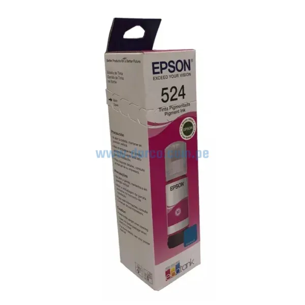 Tinta Epson T524320 (524) 17.26 ml. Magenta, Para Impresoras L15150 / L15160, Rendimiento 6.000 Paginas, Ingresa y Pide El Tuyo En: Darco.com.pe