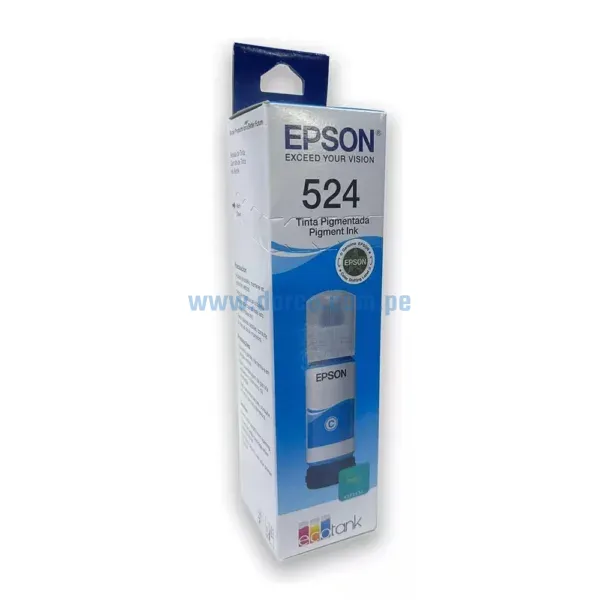 Tinta Epson T524220 (524) 17.26 ml. Para Impresoras L15150 / L15160 Cyan, Rendimiento 6.000 Paginas, Ingresa y Pide El Tuyo En: Darco.com.pe