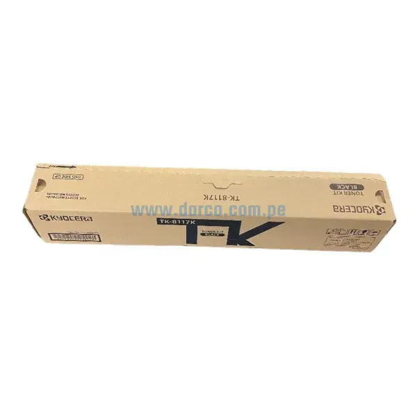 Toner Kyocera TK-8117K 1T02P30US0 Black. Para Impresoras Kyocera Ecosys M8124CIDN / M8130CIDN, Rendimiento 12.000 Páginas. Envios A Nivel Nacional.