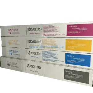 Kit Toner Kyocera TK-8517 Bk, C, Y, M,. Para Impresoras Kyocera Taskalfa 6052CI / 6053CI, Rendimiento 90.000 Páginas. Envios A Nivel Nacional.