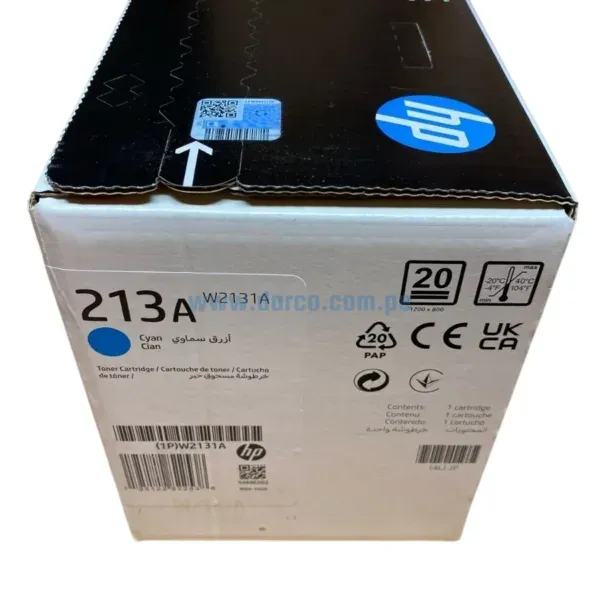 Toner Hp W2131A (213A) Cyan Laserjet 5700dn | 6700dn | MFP 5800dn | 6800dn, Rendimiento 3.000 Paginas De Impresion. Envios A Nivel Nacional