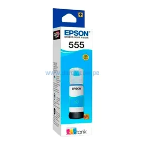 Tinta Epson T555220-AL (555) Para Impresoras L8160 / L8180 Cyan, Rendimiento 70.00 ml, Ingresa y Pide El Tuyo En: Darco.com.pe