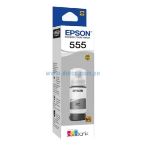 Tinta Epson T555520-AL (555) Para Impresoras L8160 / L8180 Gris, Rendimiento 70.00 ml., Ingresa y Pide El Tuyo En: Darco.com.pe