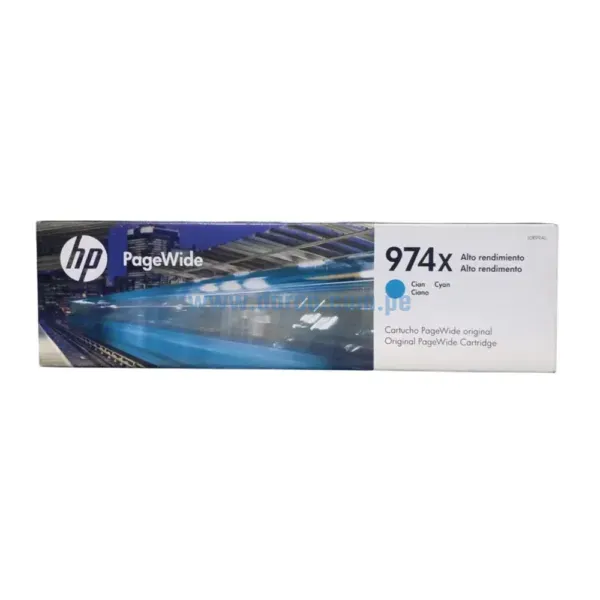 Tinta Hp L0R99AL (974XL) Cyan, HP PageWide 452DW / 577DW Alto Rendimiento 7.000 Paginas. Realizamos Envios A Nivel Nacional.