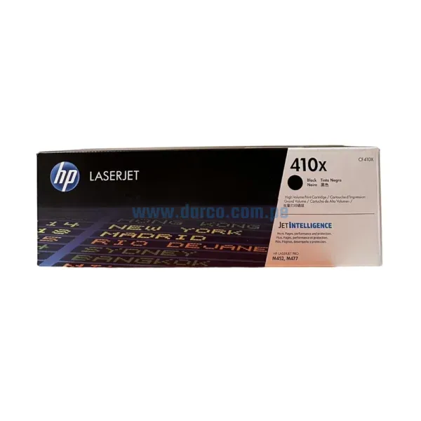 Toner Hp CF410X (410X) Negro, Compatible Con Impresoras Hp LaserJet Pro M452dn / M452dw / M452nw / MFP M477fdn / M477fdw / M477fnw.