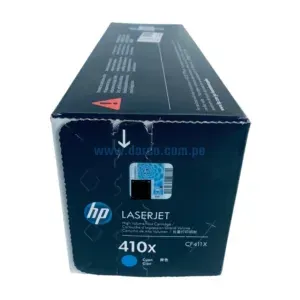 Toner Hp CF411X (410X) Cyan, Compatible Con Impresoras Hp LaserJet Pro M452dn / M452dw / M452nw / MFP M477fdn / M477fdw / M477fnw.