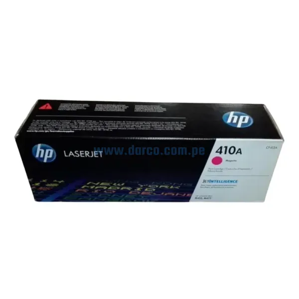 Toner Hp CF413A (410A) Magenta, Compatible Con Impresoras Hp LaserJet Pro M452dn / M452dw / M452nw / MFP M477fdn / M477fdw / M477fnw.