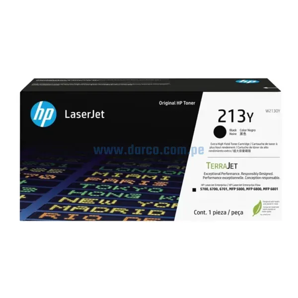 toner-hp-w2130y-213y-mfp-5800dn-6700dn-5700dn-6800dn-black Toner Hp W2130Y (213Y) Laserjet 5700dn | 6700dn | MFP 5800dn | 6800dn Black, Extra Alto Rendimiento 18.000 Paginas De Impresion. Envios A Nivel Nacional