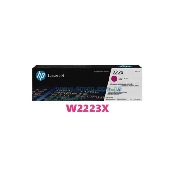 Toner Hp W2223x (222x) Magenta, Laserjet 3201 / 3204 / M3303 Alto Rendimiento 2.500 Paginas De Impresion. Envios A Nivel Nacional