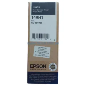 Botella De Tinta Epson T49H100 30.68 ml. Para Impresoras SC-T3100X, SC-T3170X Negro, Rendimiento 6,000 Paginas, Envios A Nivel Nacional