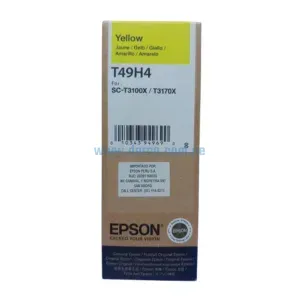 Botella De Tinta Epson T49H400 140 ml. Para Impresoras SC-T3100X, SC-T3170X Amarillo, Rendimiento 6,000 Paginas, Envios A Nivel Nacional