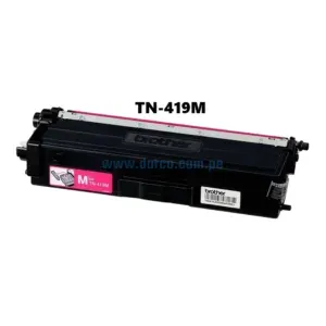 Toner Brother TN-419M Magenta, Compatible Con Impresoras MFC-L8900CDW / HL-8360CDW, Con Capacidad De Impresion Hasta 9.000 Paginas.