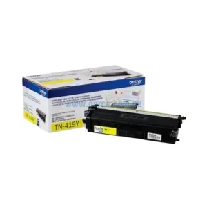 Toner Brother TN-419Y Amarillo, Compatible Con Impresoras MFC-L8900CDW / HL-8360CDW, Con Capacidad De Impresion Hasta 9.000 Paginas.